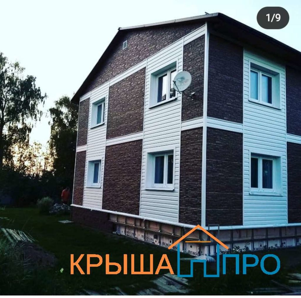 Монтаж фасадных панелей в Шестаково