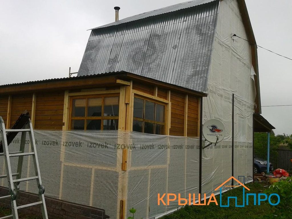 Гидроизоляция фасада, фотография