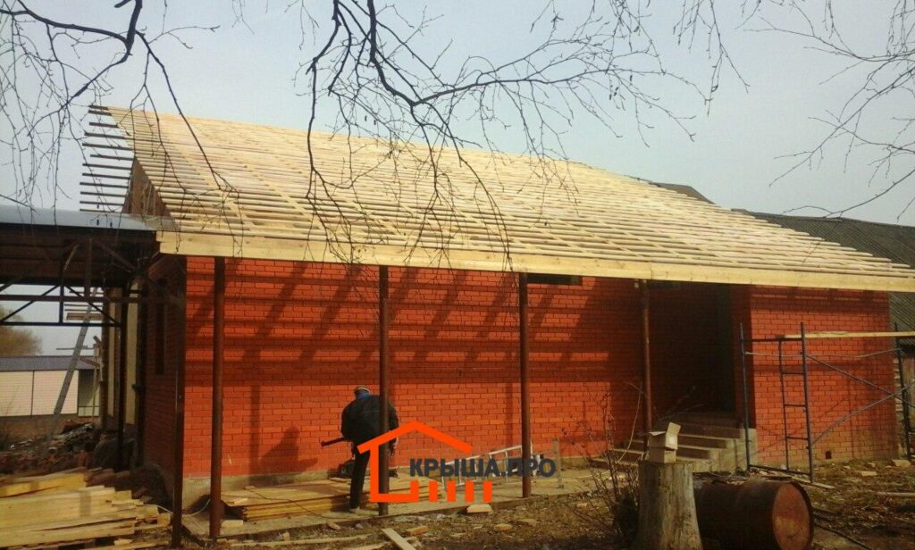 Монтаж контробрешетки кровли - Фотография 11