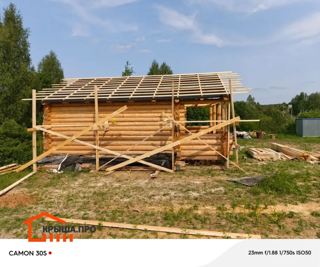 Монтаж обрешетки кровли - Фотография 24