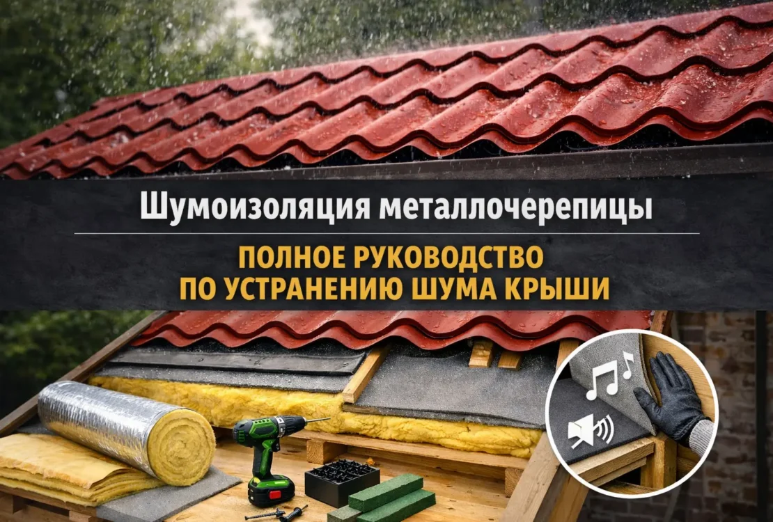 Шумоизоляция металлочерепицы: как сделать крышу тихой и избавиться от конденсата и шума - Фотография 103